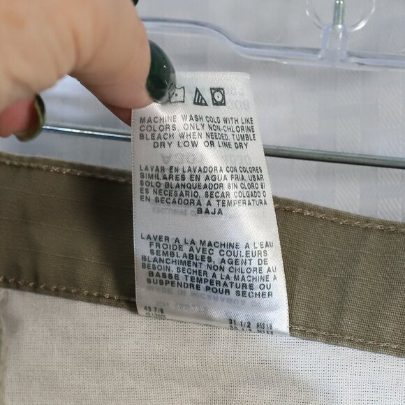 Wrangler Riggs Workwear Size 42 x 30 green cargo multi-pocket work/carpenter pan - Picture 15 of 15